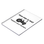 StützBauern vom Bauernhof zum zu genießen Notizblock (Linke Seite)