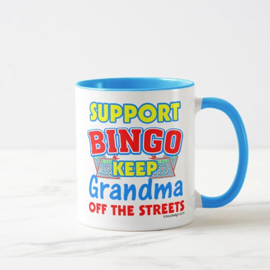 Stützbingo-Großmutter Tasse (Rechts)