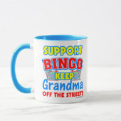Stützbingo-Großmutter Tasse (Links)