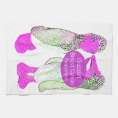 Stützbrustkrebs-Bewusstsein Geschirrtuch (Horizontal)