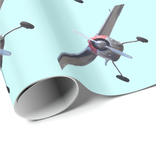 Stütze-Flugzeug Geschenkpapier (Rolleneckpunkt)