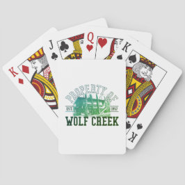 Stütze von Wolf Creek - Kartenstapeles Spielkarten