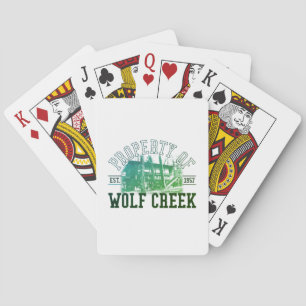 Stütze von Wolf Creek - Kartenstapeles Spielkarten