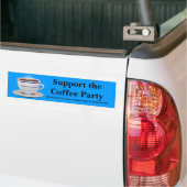 Stützen Sie das Kaffee-Party Autoaufkleber (Auf Lkw)