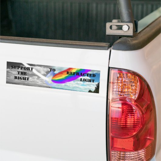 Stützen Sie das Recht zu gebrochenem hellem Autoaufkleber (Auf Lkw)