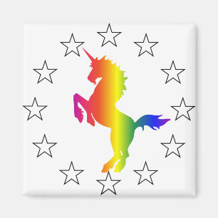 Stützen Sie das Unicorn-Party: Einhörner für Magnet