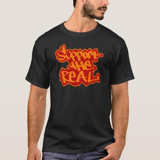 Stützen Sie das wirkliche v2 T-Shirt (Vorderseite)