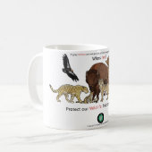 Stützen Sie die Arten-Tat Kaffeetasse (Vorderseite Links)