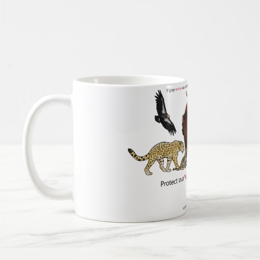 Stützen Sie die Arten-Tat Kaffeetasse (Links)