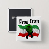 Stützen Sie die grüne Welle, den freien Iran Button (Vorne & Hinten)