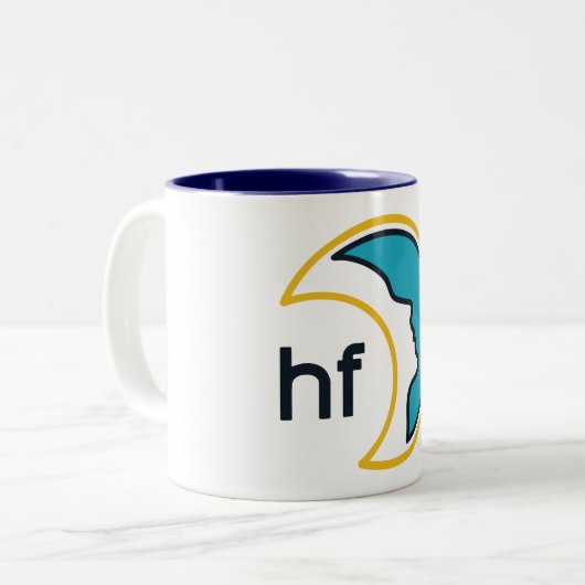 Stützen Sie die Hypersomnia-Grundlage! Zweifarbige Tasse (Vorderseite Links)