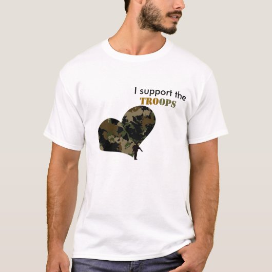 stützen Sie die Truppen T-Shirt (Vorderseite)