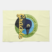 Stützen Sie Ihr lokales Grackle Handtuch (Horizontal)