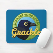 Stützen Sie Ihr lokales Grackle Mousepad (Mit Mouse)