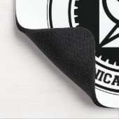 Stützen Sie Ihre lokale Kommunikations-Person Mousepad (Ecke)
