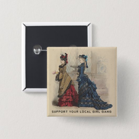 Stützen Sie Ihre lokale Mädchen-Gruppe Button (Vorne & Hinten)