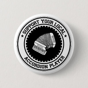 Stützen Sie Ihren lokalen Akkordeon-Spieler Button