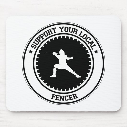 Stützen Sie Ihren lokalen Fechter Mousepad (Vorne)