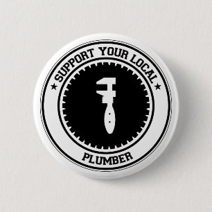 Stützen Sie Ihren lokalen Klempner Button