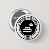 Stützen Sie Ihren lokalen Lockenwickler Button (Vorne & Hinten)