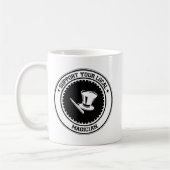 Stützen Sie Ihren lokalen Magier Kaffeetasse (Links)