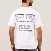 Stützen Sie unsere Senioren T-Shirt (Rückseite)