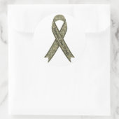 Stützen Sie unsere Truppe-Camouflage Runder Aufkleber (Tasche)