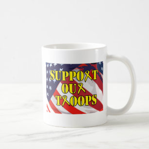 Stützen Sie unsere Truppe-Tasse Kaffeetasse
