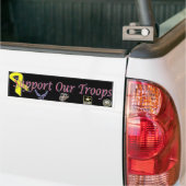 Stützen Sie unsere Truppen Autoaufkleber (Auf Lkw)