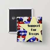 Stützen Sie unsere Truppen Button (Vorne & Hinten)