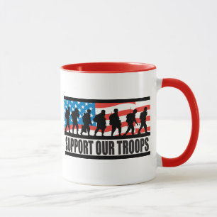 Stützen Sie unsere Truppen Tasse
