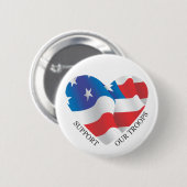 Stützen Sie unseren Truppe-Knopf Button (Vorne & Hinten)