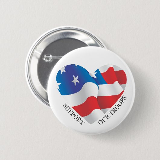 Stützen Sie unseren Truppe-Knopf Button (Vorne & Hinten)