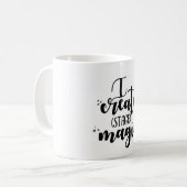 Stützen zur Stütze-Crew Kaffeetasse (Vorderseite Links)