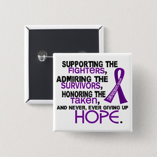 Stützenc$bewundern, Bauchspeicheldrüsenkrebs 3,2 Button (Vorne & Hinten)