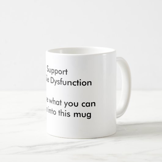 Stützerektile Dysfunktion Kaffeetasse (VorderseiteRechts)