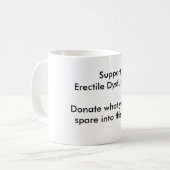 Stützerektile Dysfunktion Kaffeetasse (Vorderseite Links)