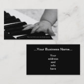Stutzflügel-Visitenkarte Visitenkarte (Vorne/Hinten)