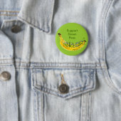 Stützgrüne Erbsen Banimals Affe-Knopf-Button Button (Beispiel)