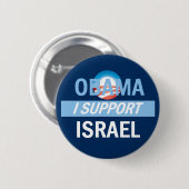 Stützisrael-Knopf Obama I Button (Vorne & Hinten)