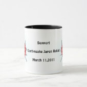Stützjapan-Erdbeben-Entlastung Tasse (Zentrum)