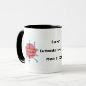 Stützjapan-Erdbeben-Entlastung Tasse (Vorderseite Links)