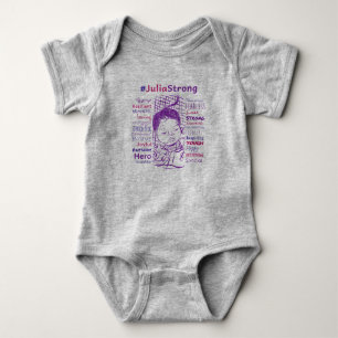 Stützjulia Kampf! #JuliaStrong Baby Strampler
