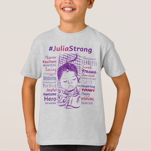 Stützjulia Kampf! #JuliaStrong T-Shirt (Vorderseite)