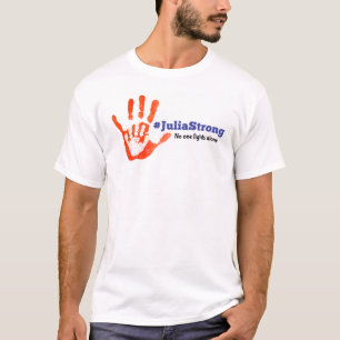 Stützjulia Kampf!  Krieger Handprint T-Shirt