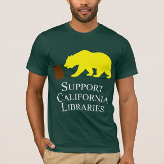 Stützkalifornien-Bibliotheks-T - Shirt