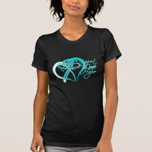 StützLiebe-Hoffnung - Gebärmutterkrebs T-Shirt