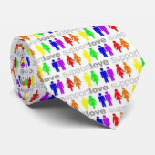 StützLiebe - Regenbogen-Krawatte Krawatte (Gerollt)