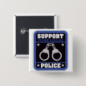 Stützlokale Polizei Button (Vorne & Hinten)