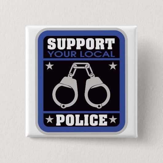 Stützlokale Polizei Button (Vorderseite)